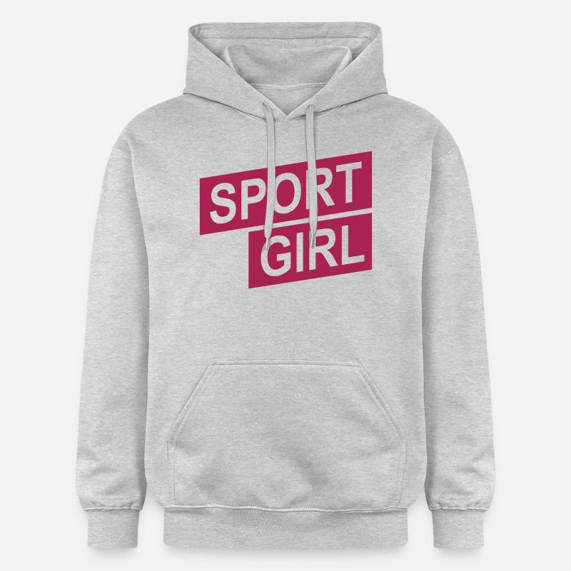 fille de sport pur - Sweat à capuche Softstyle® Gildan Unisexe - gris clair chiné
