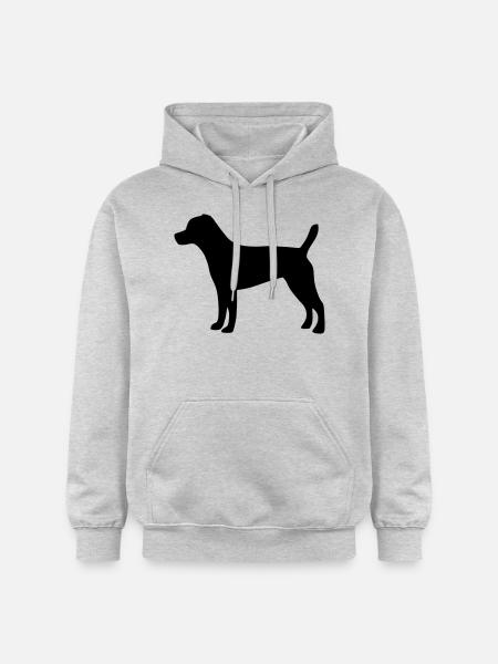 Patterdale Terrier - Gildan Unisex Softstyle® Midweight Hoodie - Hellgrau meliert