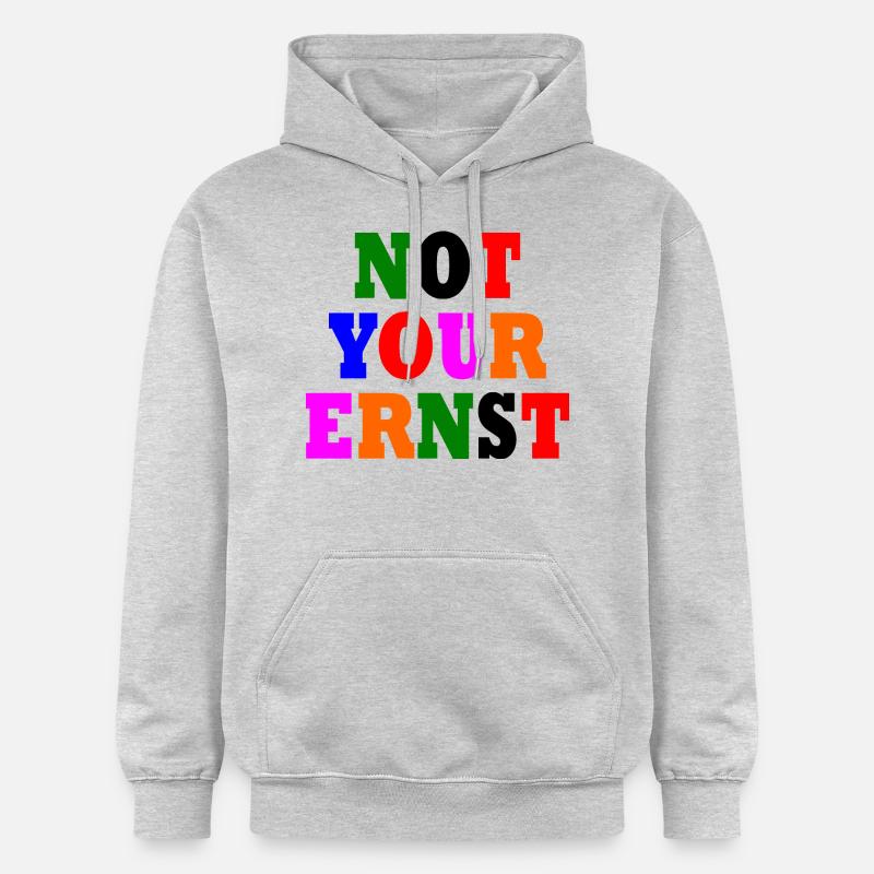 Pas votre ernst - Sweat à capuche Softstyle® Gildan Unisexe - gris clair chiné