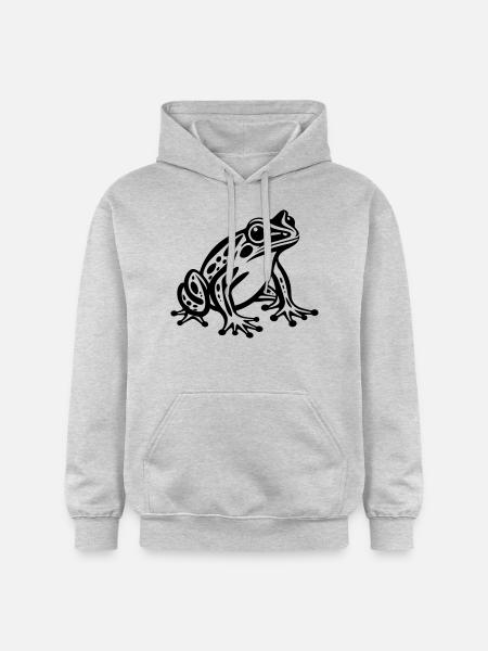 frog animal - Gildan Unisex Softstyle® Midweight Hoodie - light heather grey