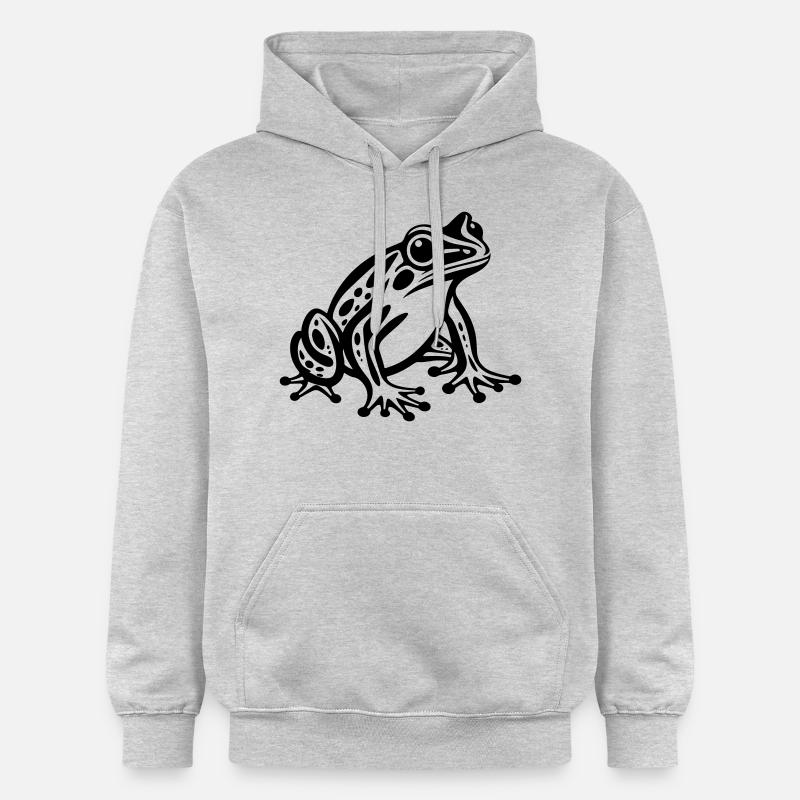 Grenouille - Sweat à capuche Softstyle® Gildan Unisexe - gris clair chiné