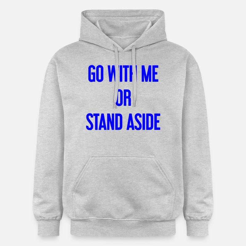 Geh mit oder beiseite - Gildan Unisex Softstyle® Midweight Hoodie - Hellgrau meliert