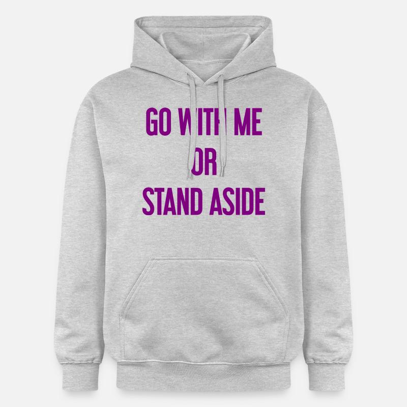 Geh mit oder beiseite - Gildan Unisex Softstyle® Midweight Hoodie - Hellgrau meliert