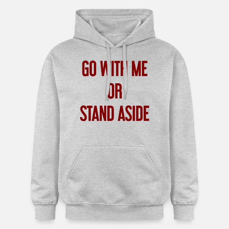 Geh mit oder beiseite - Gildan Unisex Softstyle® Midweight Hoodie - Hellgrau meliert