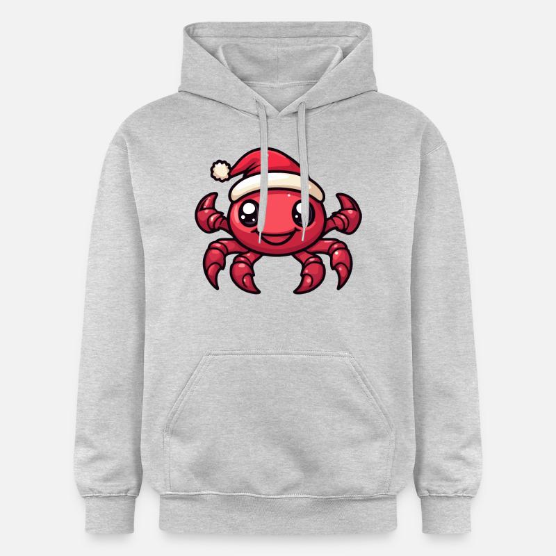 Crabe Crabe Noël Noël - Sweat à capuche Softstyle® Gildan Unisexe - gris clair chiné