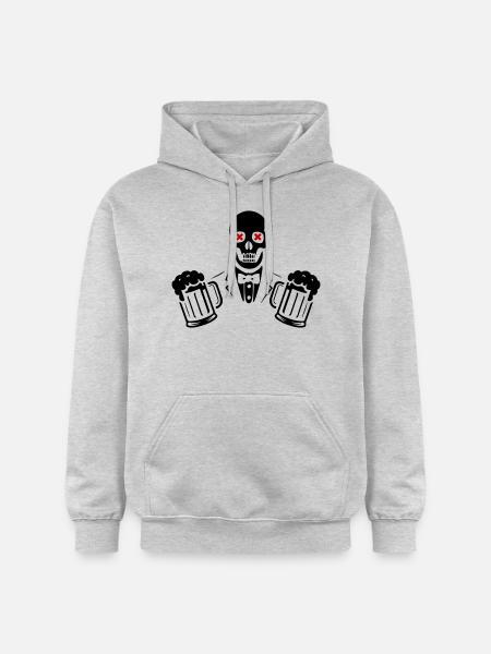 Groom Beer Wedding - Gildan Unisex Softstyle® Midweight Hoodie - light heather grey