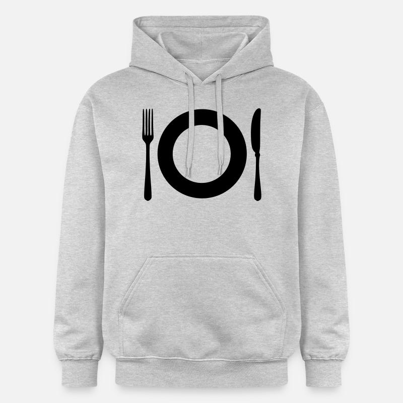 Couvert - Sweat à capuche Softstyle® Gildan Unisexe - gris clair chiné