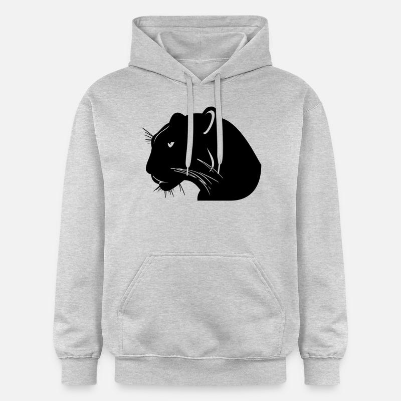 panther - Sweat à capuche Softstyle® Gildan Unisexe - gris clair chiné