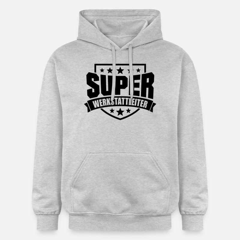 Super Werkstattleiter - Gildan Unisex Softstyle® Midweight Hoodie - Hellgrau meliert