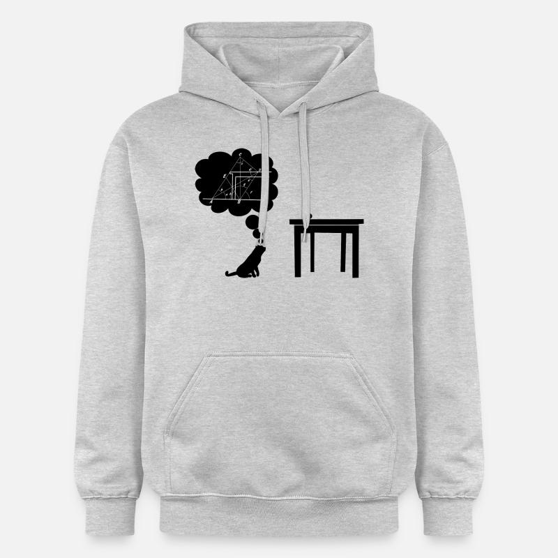 Katze sciencest Springen - Gildan Unisex Softstyle® Midweight Hoodie - Hellgrau meliert