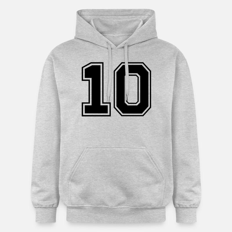 zehn - Sweat à capuche Softstyle® Gildan Unisexe - gris clair chiné