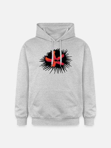 sea urchin - Gildan Unisex Softstyle® Midweight Hoodie - light heather grey