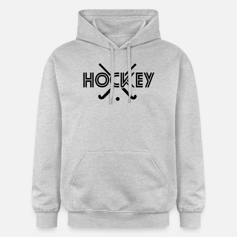 Hockey 2 - Sweat à capuche Softstyle® Gildan Unisexe - gris clair chiné