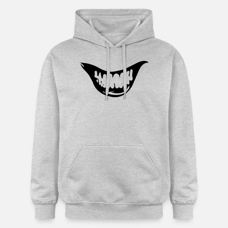 Sourire diabolique - Sweat à capuche Softstyle® Gildan Unisexe - gris clair chiné