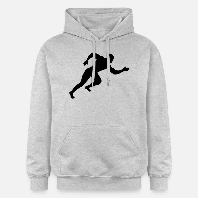 athlète - Sweat à capuche Softstyle® Gildan Unisexe - gris clair chiné