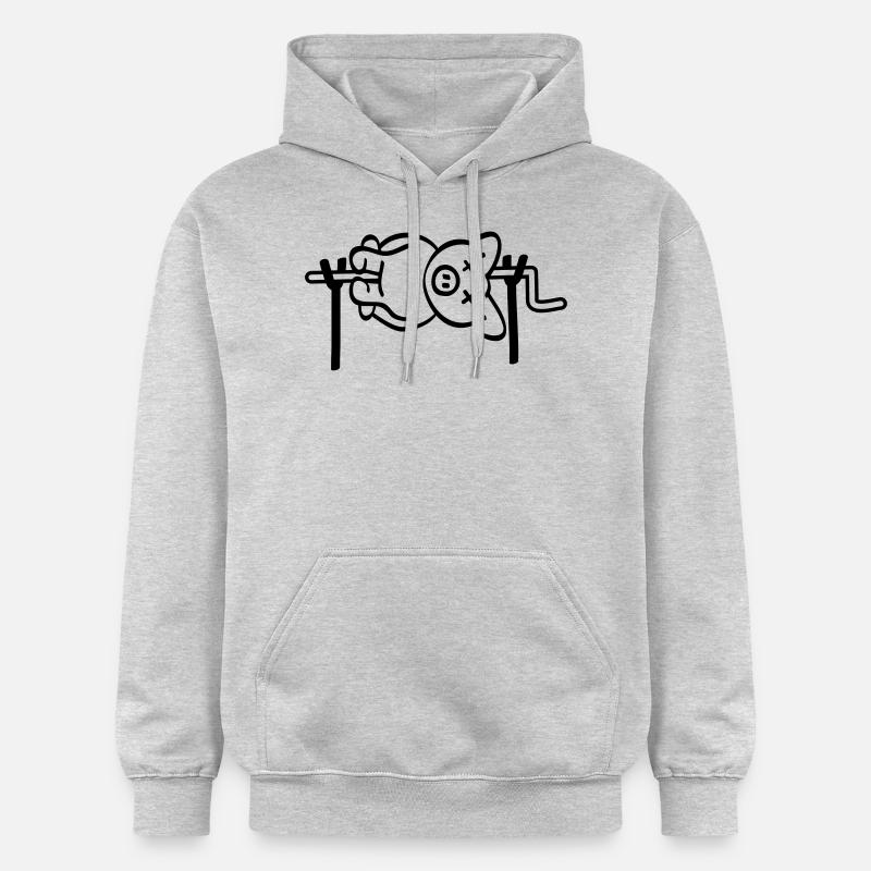 Pig Barbecue - Sweat à capuche Softstyle® Gildan Unisexe - gris clair chiné