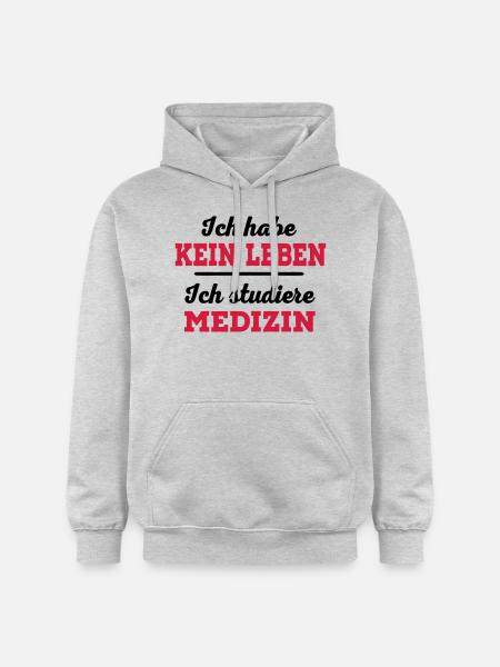 Medizin - Gildan Unisex Softstyle® Midweight Hoodie - Hellgrau meliert