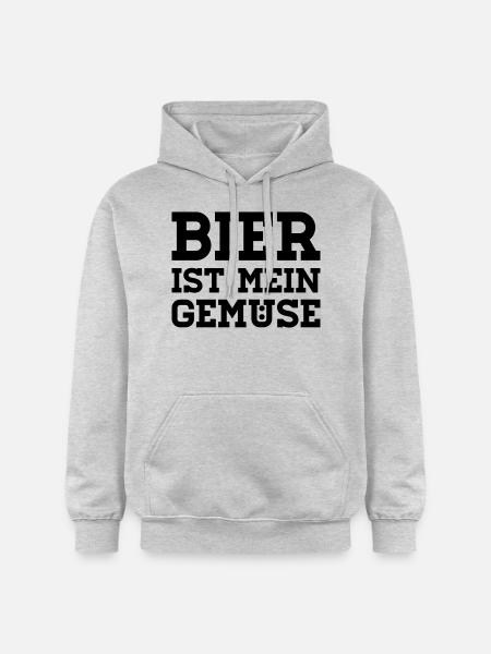 Beer is my vegetables - Gildan Unisex Softstyle® Midweight Hoodie - light heather grey