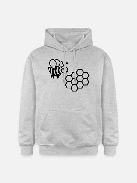 Bee - Gildan Unisex Softstyle® Midweight Hoodie - light heather grey