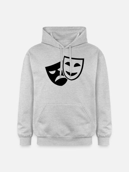 Théâtre - Sweat à capuche Softstyle® Gildan Unisexe - gris clair chiné
