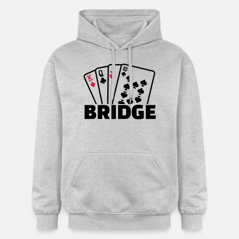 Bridge - Sweat à capuche Softstyle® Gildan Unisexe - gris clair chiné