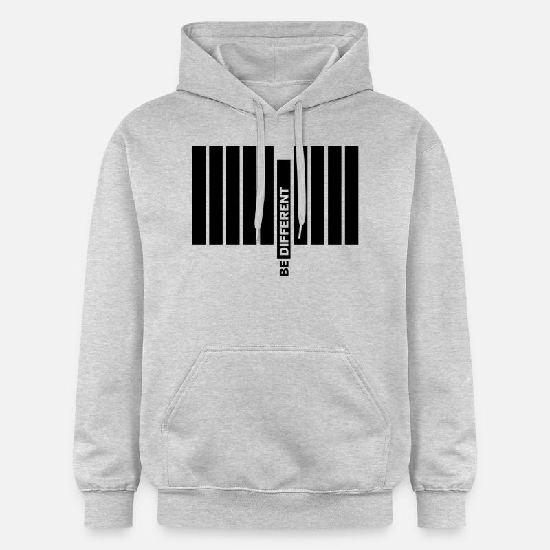 Be Different - Sweat à capuche Softstyle® Gildan Unisexe - gris clair chiné