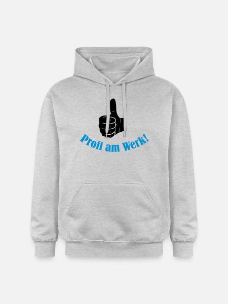 profi_am_werk_2 - Gildan Unisex Softstyle® Midweight Hoodie - Hellgrau meliert