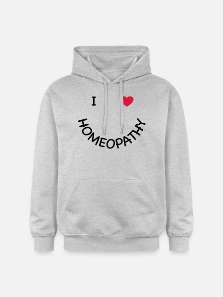 I love homeopathy - Gildan Unisex Softstyle® Midweight Hoodie - light heather grey