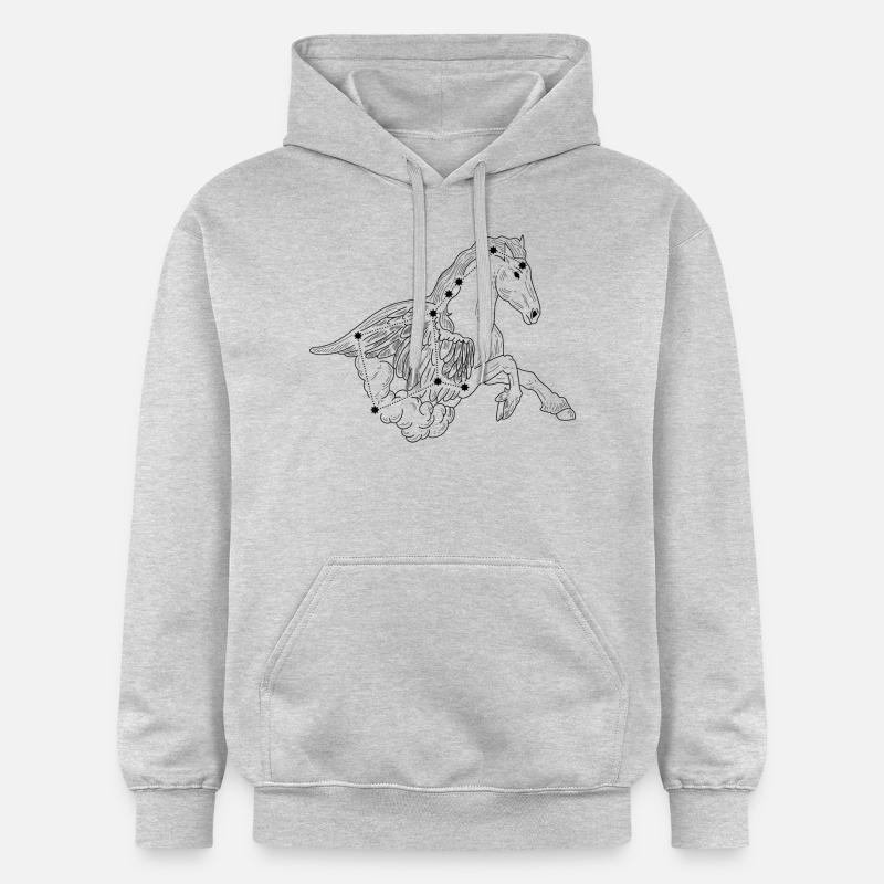 Constellation - Sweat à capuche Softstyle® Gildan Unisexe - gris clair chiné