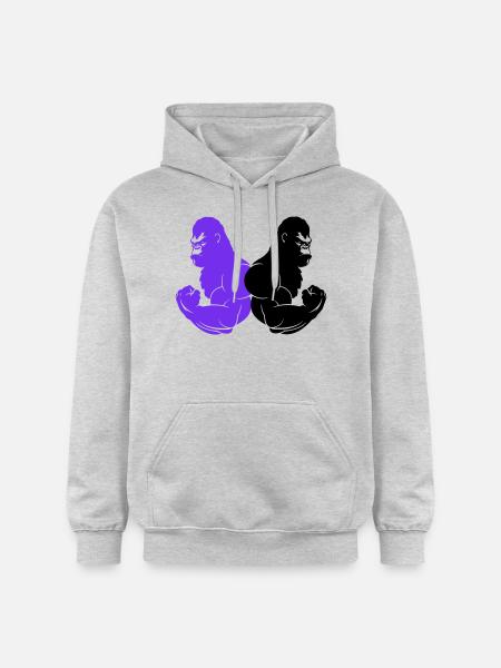 gorilla - Gildan Unisex Softstyle® Midweight Hoodie - light heather grey