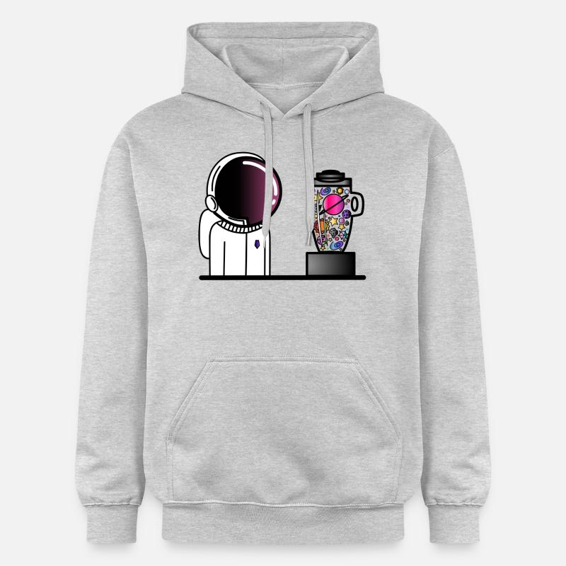 L’envie de mélanger l’univers - Sweat à capuche Softstyle® Gildan Unisexe - gris clair chiné