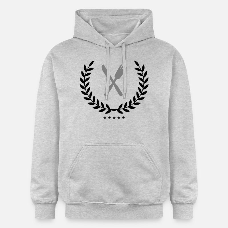 besteck wappen - Gildan Unisex Softstyle® Midweight Hoodie - Hellgrau meliert