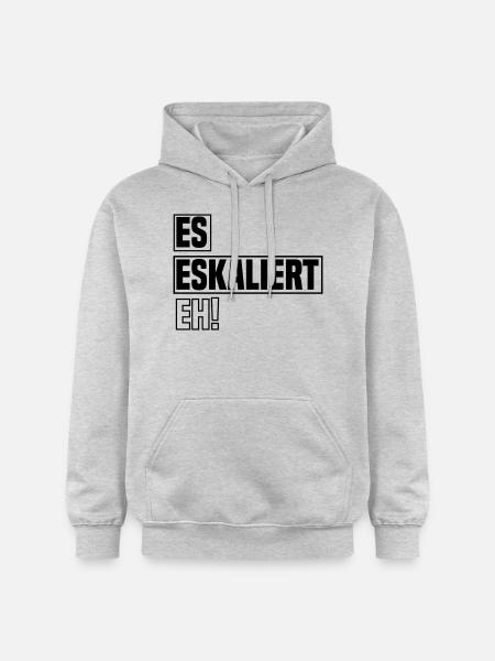 es eskaliert eh - Gildan Unisex Softstyle® Midweight Hoodie - Hellgrau meliert