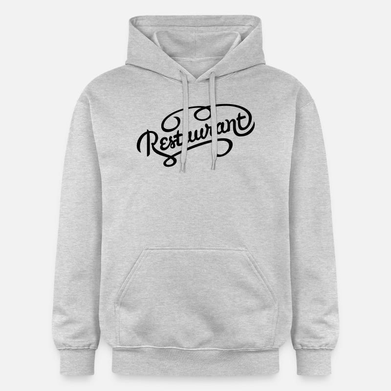 Lettrage de restaurant - Sweat à capuche Softstyle® Gildan Unisexe - gris clair chiné