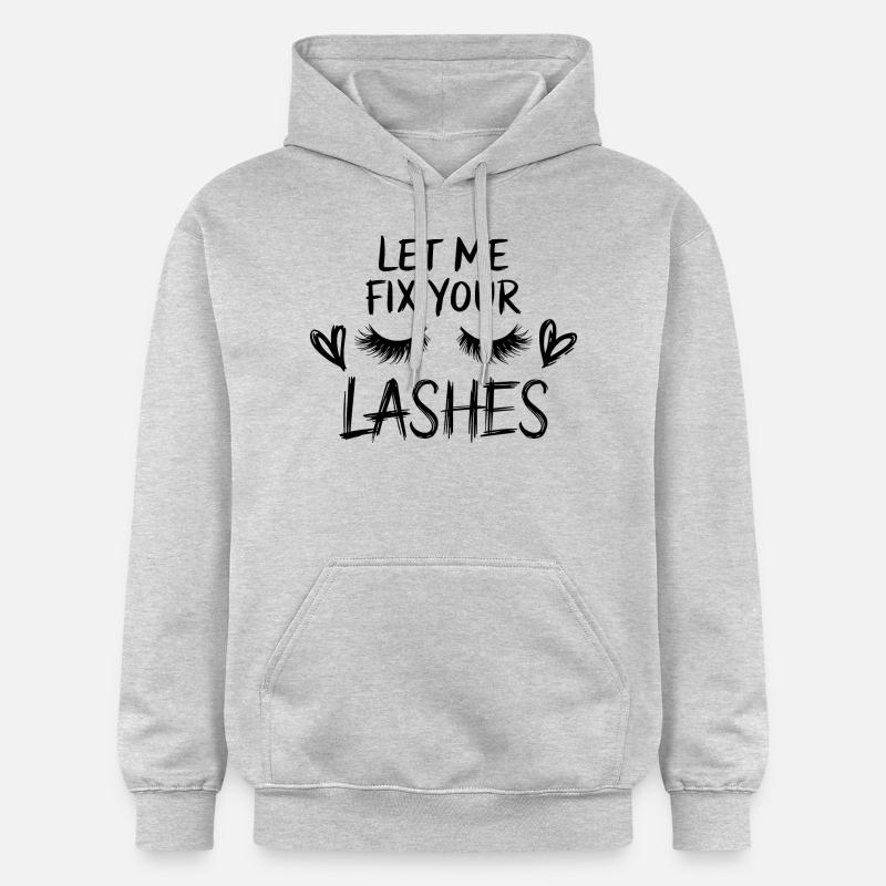 Précision pour des cils parfaits - Sweat à capuche Softstyle® Gildan Unisexe - gris clair chiné