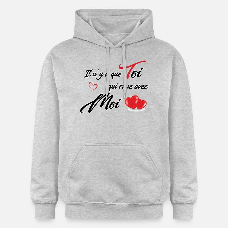 sain valentin - Sweat à capuche Softstyle® Gildan Unisexe - gris clair chiné