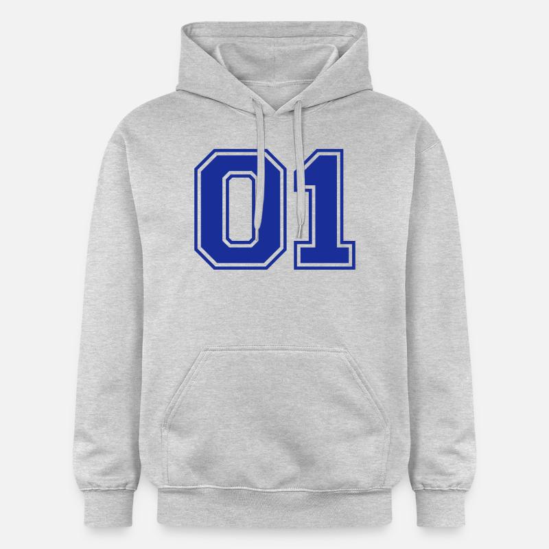 01 - Sweat à capuche Softstyle® Gildan Unisexe - gris clair chiné