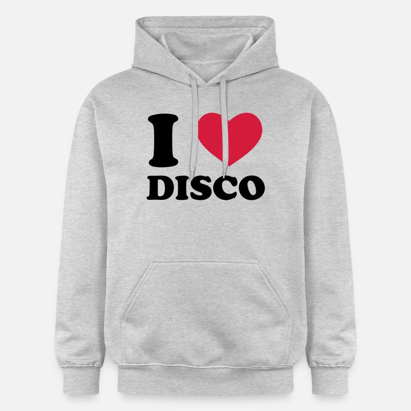 I Love Disco - Sweat à capuche Softstyle® Gildan Unisexe - gris clair chiné