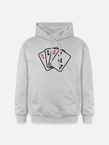 Poker - Gildan Unisex Softstyle® Midweight Hoodie - light heather grey