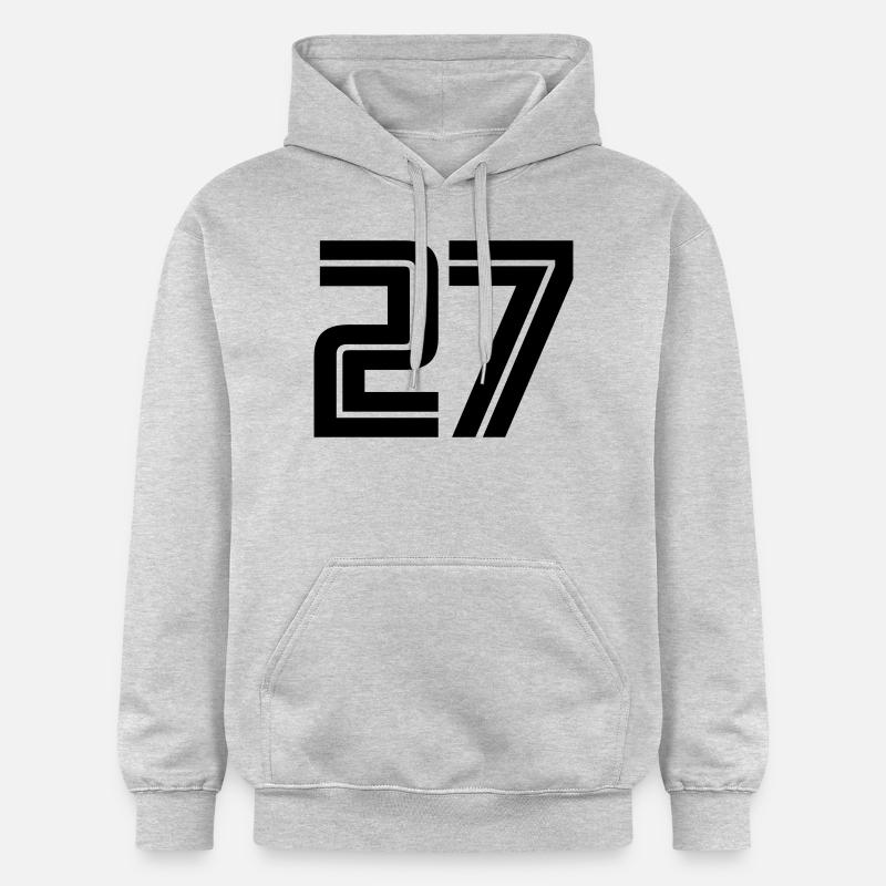 27 - Sweat à capuche Softstyle® Gildan Unisexe - gris clair chiné