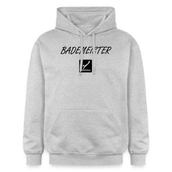 Bademeister - Gildan Unisex Softstyle® Midweight Hoodie - Hellgrau meliert - Vorne - Liana (172cm) & Jaron (178cm)