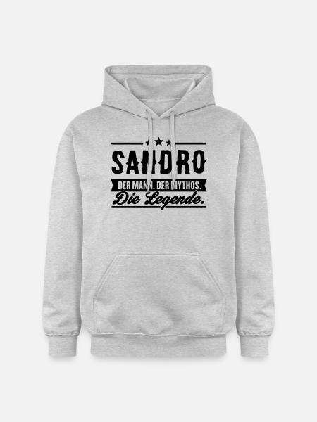 Man Myth Legend Sandro - Sweat à capuche Softstyle® Gildan Unisexe - gris clair chiné