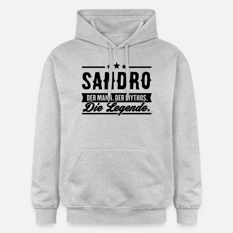 Man Myth Legend Sandro - Sweat à capuche Softstyle® Gildan Unisexe - gris clair chiné