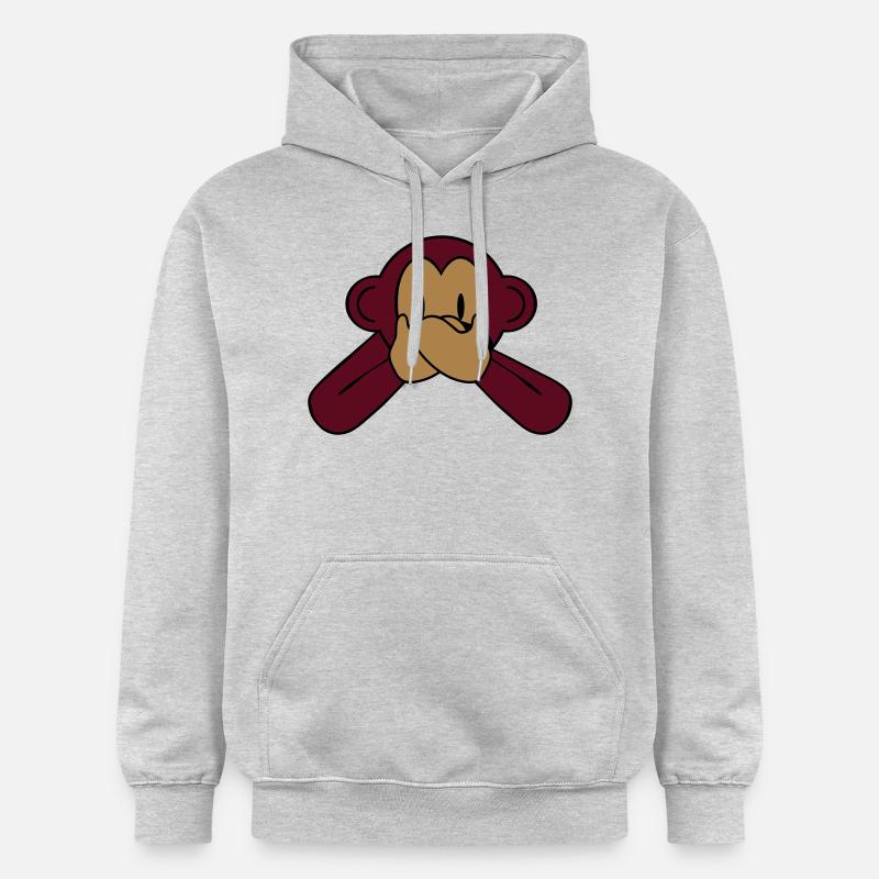 monkey_speak_2 - Sweat à capuche Softstyle® Gildan Unisexe - gris clair chiné