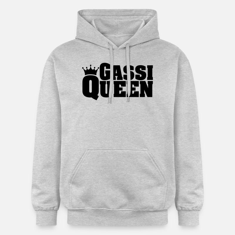 QUEEN GASSI - Sweat à capuche Softstyle® Gildan Unisexe - gris clair chiné