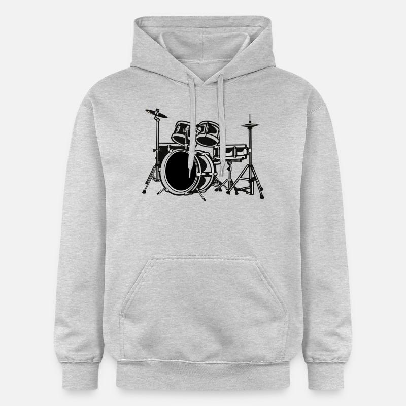 2541614 135426268 percussion - Sweat à capuche Softstyle® Gildan Unisexe - gris clair chiné