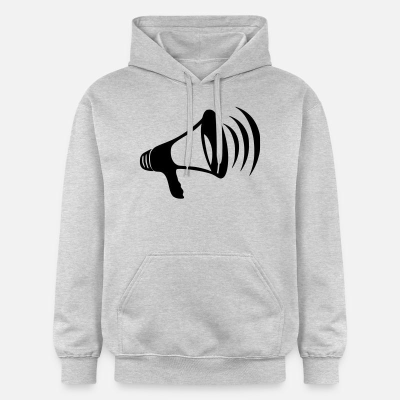 Mégaphones - Sweat à capuche Softstyle® Gildan Unisexe - gris clair chiné