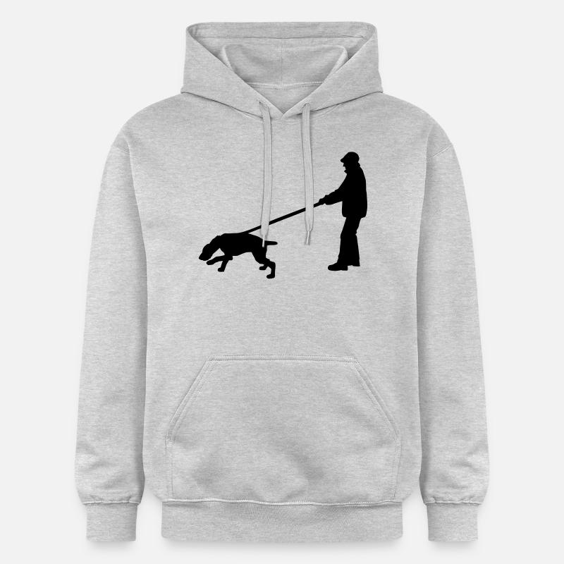 mantrailer_2_cb - Sweat à capuche Softstyle® Gildan Unisexe - gris clair chiné