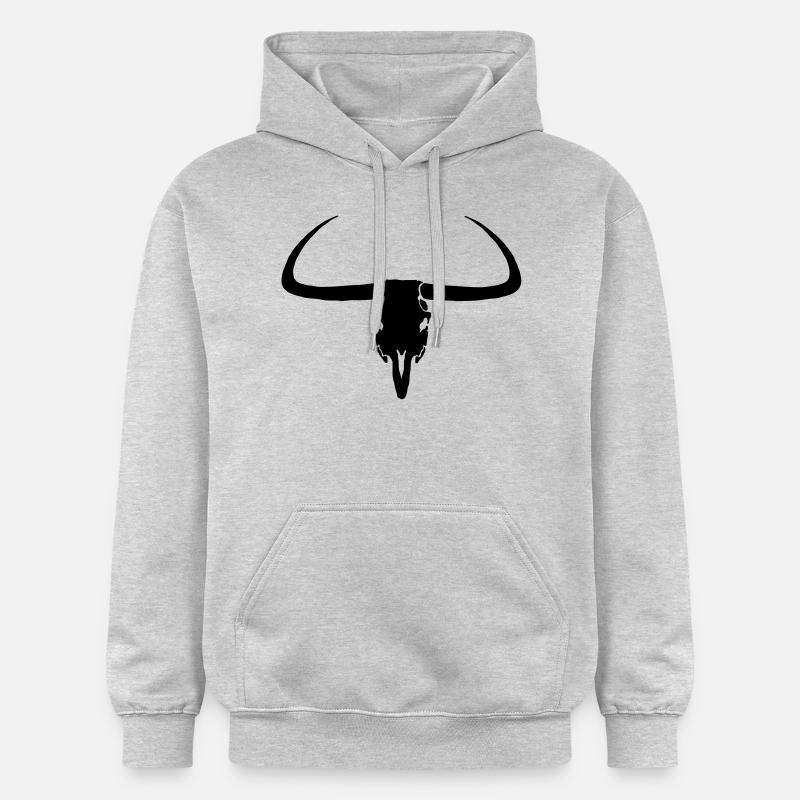 Crâne de boeuf - Sweat à capuche Softstyle® Gildan Unisexe - gris clair chiné