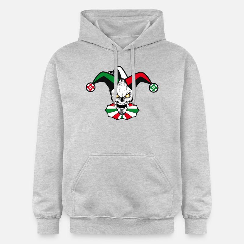 Basque skull Harlequin - Sweat à capuche Softstyle® Gildan Unisexe - gris clair chiné